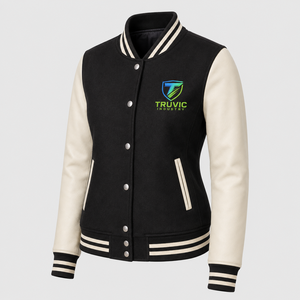 Chaqueta Varsity para Mujer, Diseño 2026, Cómoda, Transpirable, de Secado Rápido, con Logotipo Personalizado Tejido, Superventas - Product Image 1
