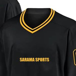 Jersey de hockey sobre hielo para hombre, suéter deportivo, letras cosidas, números, camisetas de hockey sobre hielo, 100% poliéster, transpirable, estampado personalizado - Product Image 4