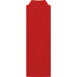 เสื้อเชิ้ตผู้หญิงผ้าฝ้ายแท้ 100% สไตล์อังกฤษ แขนสั้น สีแดง ระบายอากาศได้ดี เป็นมิตรกับสิ่งแวดล้อม โลโก้ปั๊มนูนด้านหน้า ผ้าถัก - Product Image 3