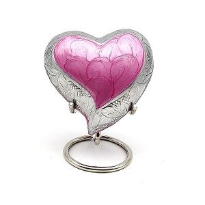Hot Selling Keepsake Heart Urn Cremation Urn <b>for</b> Pet <b>Ashes</b> with Premium Stand & <b>Box</b> Handcrafted Mini Beautiful Urn at Home - Product Image 2