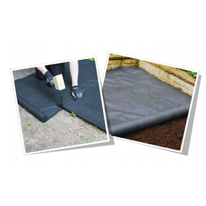 AGO0434 AGROWKNINA Malla Antihierbas 1x10 M 50g/m2, Tela Paisajística 100% UV de PE, PP, HDPE, Malla Plástica para Control de Malezas con Protección UV - Product Image 1