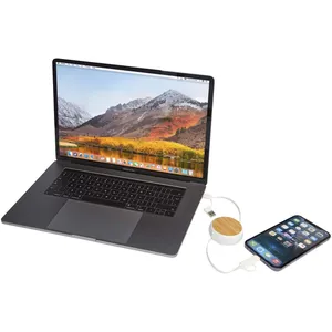 Câble rétractable 5-en-1, gadget USB promotionnel durable, Chechia, gadgets écologiques - Product Image 4
