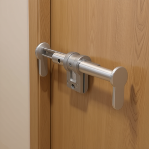 Universal <b>Dummy</b> Cylinder UBZ 1/1 for Door Thicknesses 50-86 mm Matt Nickel-Plated Framed Mirror - Product Image 3