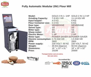 Tự động stoneless trong nước BỘT Mill cho nghiền tất cả các loại ngũ cốc xung và khô gia vị hiệu quả kinh tế sử dụng nhà - Product Image 4