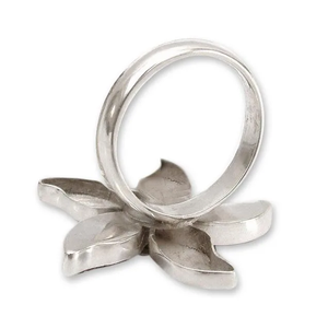 Venta al por mayor bohemio cornalina flor anillo tallado a mano piedra preciosa y plata esterlina cóctel joyería para aniversarios - Product Image 2