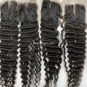 Usine pas cher 13x4 HD soyeux droite vague Machine Double trame avant pour femmes noir vietnamien Remy vierge humain 13x6 - Product Image 6