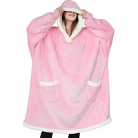 Pyjama Pull-over Femme Nouveau Style Décontracté Vêtements Thermiques d'Hiver avec Couverture en Laine d'Agneau Hoodie TV Directement du Fabricant