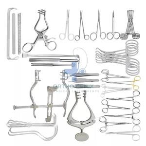 Ensemble d'instruments chirurgicaux de laparotomie pédiatrique manuelle de 47 pièces de qualité supérieure en acier inoxydable - Product Image 1