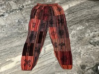 Sarouel unisexe en coton biologique Pantalon de festival hippie à patchwork avec fermeture à cordon Taille libre Vêtements d'été avec poches