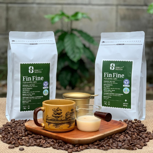 Vietnam Premium Fine Robusta Coffee Grains Full City Roast Caféiné Fort Goût Sucré OEM Sac d'approvisionnement en exportation Emballage en vrac - Product Image 1