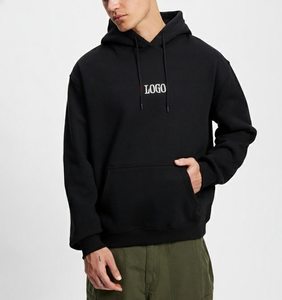 New arrival Custom Blank 350 GSM Cotton Unisex <b>Men</b> Oversize Heavyweight Distressed Acid Wash Boxy Crop Hooded Sweatshirt <b>Hoodie</b> - Product Image 2