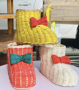 Ensemble d'ornements en rotin en osier fait à la main du Vietnam parfait pour la décoration murale et d'étagère de maison écologique - Product Image 4