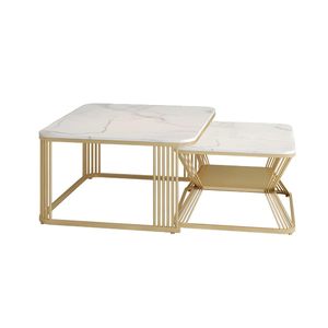 Table basse avec finition brillante parfaite pour les hôtels restaurants et l'ameublement d'intérieur d'appartement moderne - Product Image 1