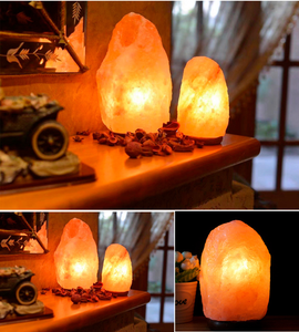 โคมไฟเกลือหิมาลัยทรงธรรมชาติสีเทาคุณภาพสูงแบบใหม่ พร้อมสวิตช์หรี่ไฟและปรับแต่งสีและขนาดได้ - Product Image 6