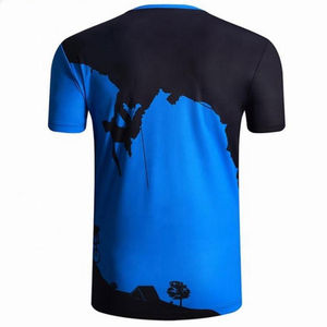 Transpirable Algodón Poliéster Hombres Sublimación Camisetas Impresión personalizada Ropa casual Camiseta de manga corta - Product Image 3