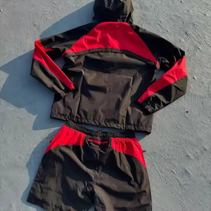 Survêtements coupe-vent en nylon pour hommes, concevez votre propre style avec logo personnalisé, nouvel arrivage de logo brodé, meilleur fabricant - Product Image 2