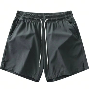 Shorts de course décontractés pour hommes, en toile unie, respirants, à séchage rapide, coupe-vent, 100 % coton tricoté, coupe ample, personnalisables avec logo – Meilleures ventes - Product Image 5