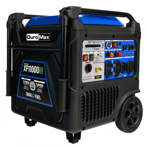Générateur portable à onduleur DuroMax XP11000iH 11 000 Watts, double carburant, refroidissement par air, silencieux, démarrage automatique, faible THD, réservoir de carburant de 15 L, 95 % - Product Image 2