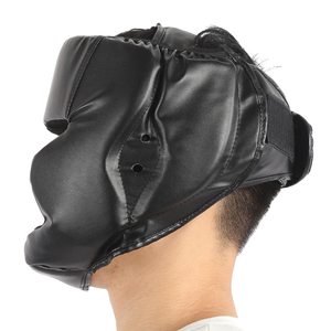 Venta al por mayor Durable Ajustable Unisex Personalizado Fighting Head Guard Boxeo MMA Training Head Guard - Product Image 3