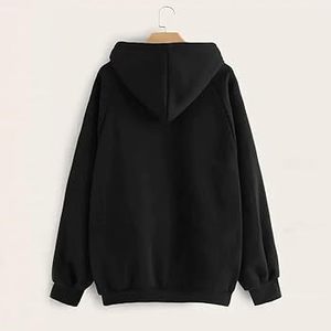 Sudaderas con Capucha para Mujer, Largas, Estampadas, Lavadas al Ácido, Bordadas, Estilo Urbano, 100% Algodón, para Invierno - Product Image 2