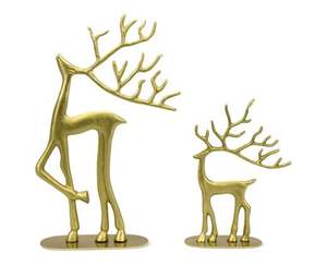 Festiva Sculpt Christmas Metal Ornament Escultura Elegante y Durable Holiday Display Piece - Product Image 3