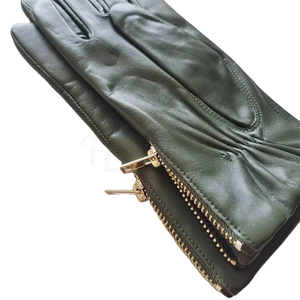 ถุงมือหนังแฟชั่นสำหรับผู้หญิงถุงมือแฟชั่นหนังสัมผัสนุ่มพิเศษระบายอากาศได้ดีที่สุด - Product Image 4