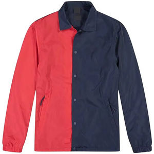 เสื้อแจ็คเก็ตโค้ชของผู้ชายเสื้อกันลมผ้าใบสีทึบเสื้อกันลมสไตล์ลำลองสำหรับฤดูหนาว - Product Image 1