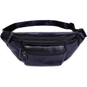 Riñonera de cuero genuino para hombre, bolso deportivo informal de piel de vaca de capa superior, bandolera de un solo hombro, características 2025 - Product Image 1