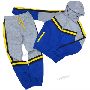 High Quality Breathable Winter Men Windbreaker Set Solid Lightweight Polyester/Cotton Casual Wear Price - Product Image 5