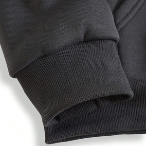 Veste à capuche unisexe en jean noir personnalisé avec logo frontal, fermeture éclair, coupe oversize, hiver, éco-responsable, premium, décontractée, streetwear, vêtement d'extérieur - Product Image 4