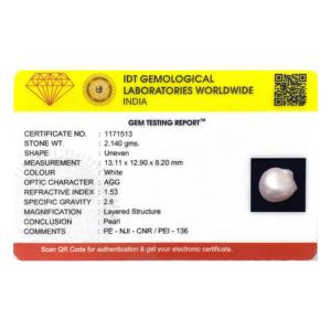 Perlas Keshi de 10.7 Quilates, Naturales de Agua Dulce, Color Blanco, Perlas Sueltas para Joyería - Product Image 4