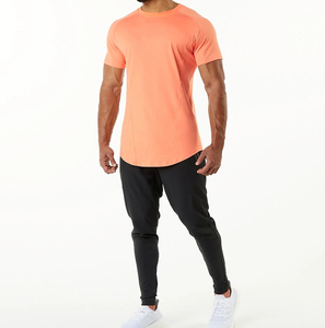 Mens Casual Slim Fit Lightweight Short Sleeve Basic Drifit T-shirts Quick Dry Custom Logo New Fashion Men's <b>Tshirt</b> - Product Image 2