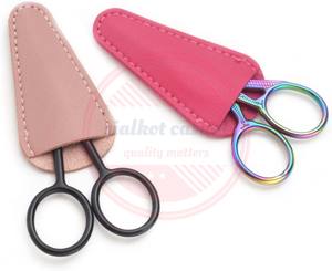 Tijeras vaina cuero tijeras cubierta costura tijera vaina cuero personalizado soporte de cizalla - Product Image 3