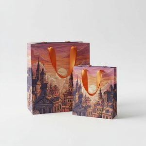 Bolsas de Papel Ecológicas Biodegradables de Diseño de Lujo para Envolver Regalos y Decoración, Logotipo Personalizado en Lámina Dorada, Fábrica en Vietnam - Product Image 3