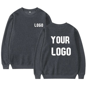 OEM Sweat-shirt polaire à col rond unisexe de haute qualité 100% coton avec logo personnalisé pull d'hiver écologique - Product Image 2