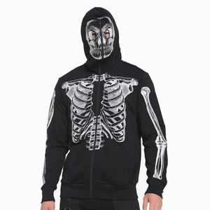 Sweats à capuche et sweatshirts pour hommes Sweat-shirt streetwear de qualité supérieure en coton polaire Sweats à capuche avec fermeture éclair complète - Product Image 6