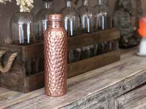 Ayurveda Benefits Copper <b>Water</b> <b>Bottle</b> and High-Quality <b>Gym</b> Copper <b>Water</b> Drinking <b>Bottles</b> Hammered Design <b>Water</b> <b>Bottle</b> - Product Image 4