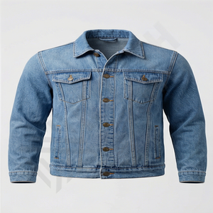 Chaqueta Vaquera de Invierno para Hombre de Alta Calidad, con Cuello Alto, Estilo Urbano, Informal y Duradera - Product Image 1