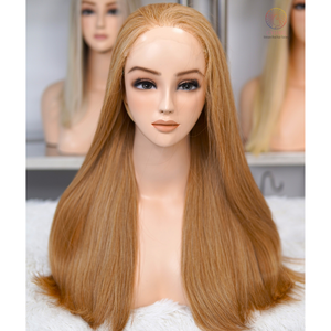 Perruques de cheveux humains à fermeture droite perruques vietnamiennes sans colle Full Lace Front pour femmes perruques brutes cheveux humains Lace Front - Product Image 2