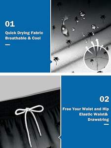 Shorts à séchage rapide avec cordon de serrage pour hommes, maillots de bain, caleçons de bain, nouveaux shorts de plage, shorts de course et de gym pour hommes - Product Image 4