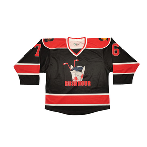 Maillot de hockey sur glace unisexe avec logo personnalisé respirant à séchage rapide Service OEM pour vêtements de hockey sur glace - Product Image 1