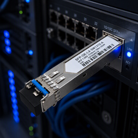 Module émetteur-récepteur optique 1.25G LX, module SFP fibre optique Gigabit, équipement de communication réseau Ethernet monomode