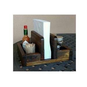 Eco Friendly Bamboo <b>Tissue</b> <b>Holder</b> for <b>Kitchen</b> Dining and Living Room with Durable Build and Natural Rustic Finish - Product Image 2