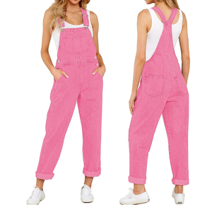 Mameluco de mujer coreano de moda 2025, Mono vaquero de una pieza sin costuras, bordado, informal, entrenamiento, Yoga, gimnasio, estampado, servicio OEM - Product Image 6