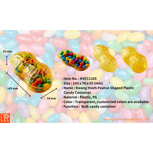 Tapa para Contenedor de Alimentos Reutilizable, Ecológica, de Grado Alimenticio, Moldeada por Inyección de Plástico Transparente en Forma de Cacahuete, Marca Kwang Hsieh - Product Image 5