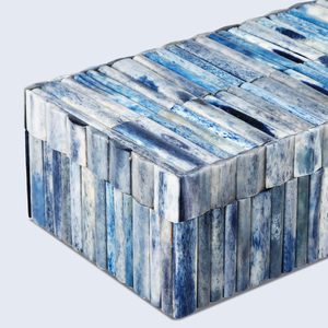 Blatant xuất khẩu 'độc đáo Ấn Độ Thiết kế phổ biến hộp nhựa màu xanh xương Inlay cho đám cưới như đồ trang sức Tặng hộp - Product Image 2