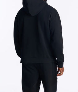 Sweat-shirt à capuche surdimensionné à fermeture éclair intégrale, fabrication en gros, poids lourd, 500 GSM, broderie 3D personnalisée, unisexe, épaules tombantes, sweat-shirt doux - Product Image 6