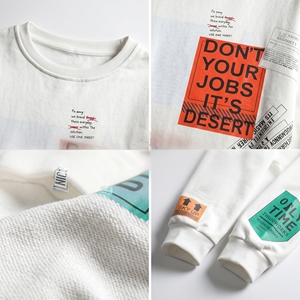 เสื้อสเวตเชิ้ตผ้าฟลีซคอกลมแบบยูนิเซ็กซ์ สีเขียวอมฟ้า ทรงปกติ พิมพ์ลาย สวมใส่สบายๆ สำหรับฤดูใบไม้ผลิ กันลม ระบายอากาศได้ดี เป็นมิตรกับสิ่งแวดล้อม - Product Image 6
