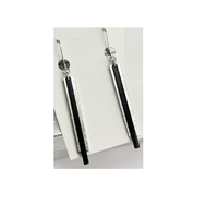 Pendientes de latón multicolor con diseño de ventana de Massachusetts, EE. UU., 2015, hechos de lámina, resistentes al deslustre, para mujer