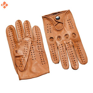 Gants de conduite respirants personnalisés de haute qualité pour hommes, équipement en cuir tendance pour l'extérieur - Product Image 2